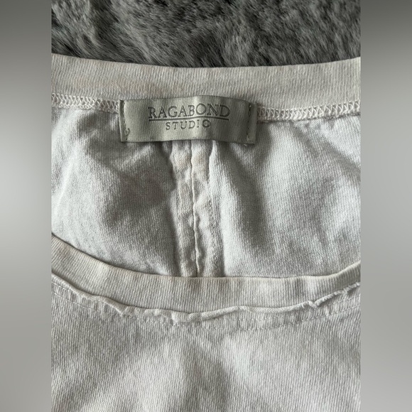 Free People X Ragabond Salty Shasta Tee Womens XSmall Oversized White - Picture 5 of 5